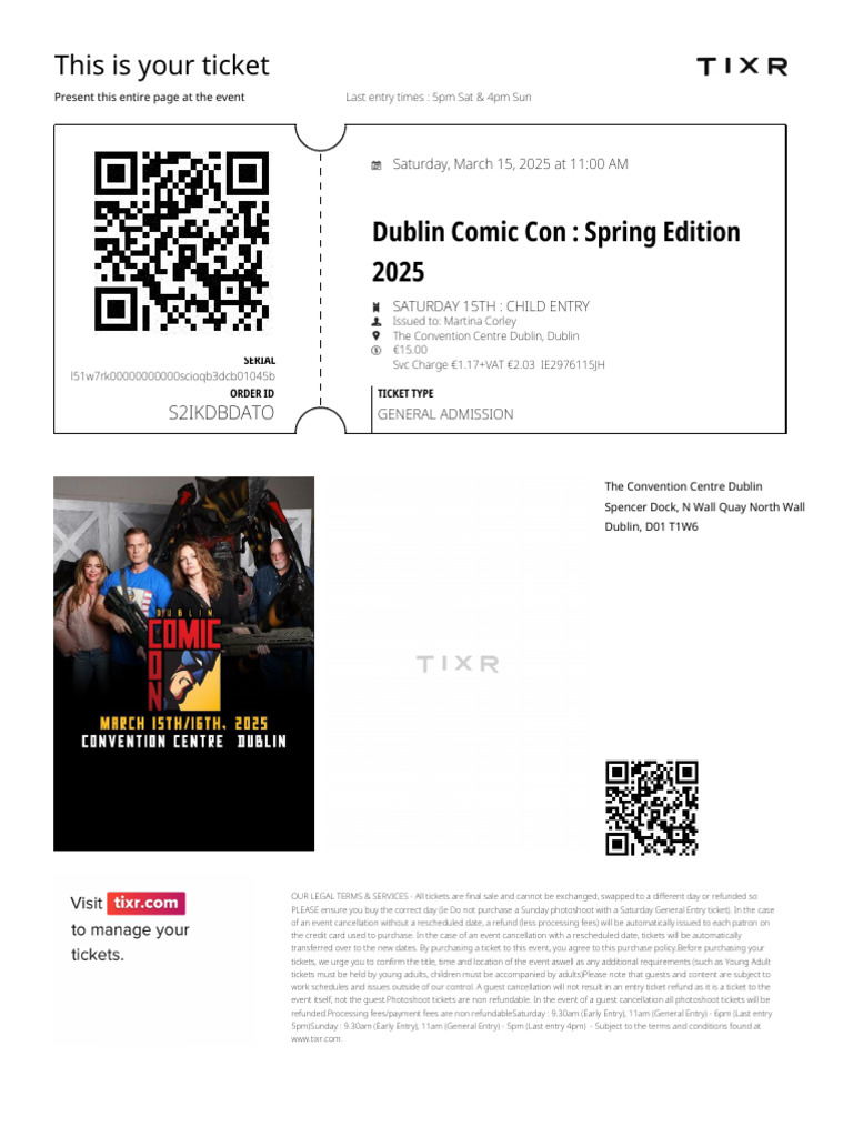 Comicon Tickets | PDF | Payments