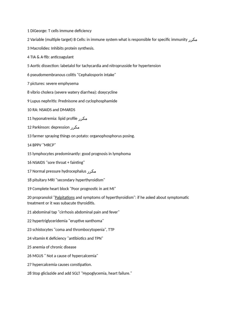 Medical Conditions and Treatments Overview | PDF | Human Diseases And ...