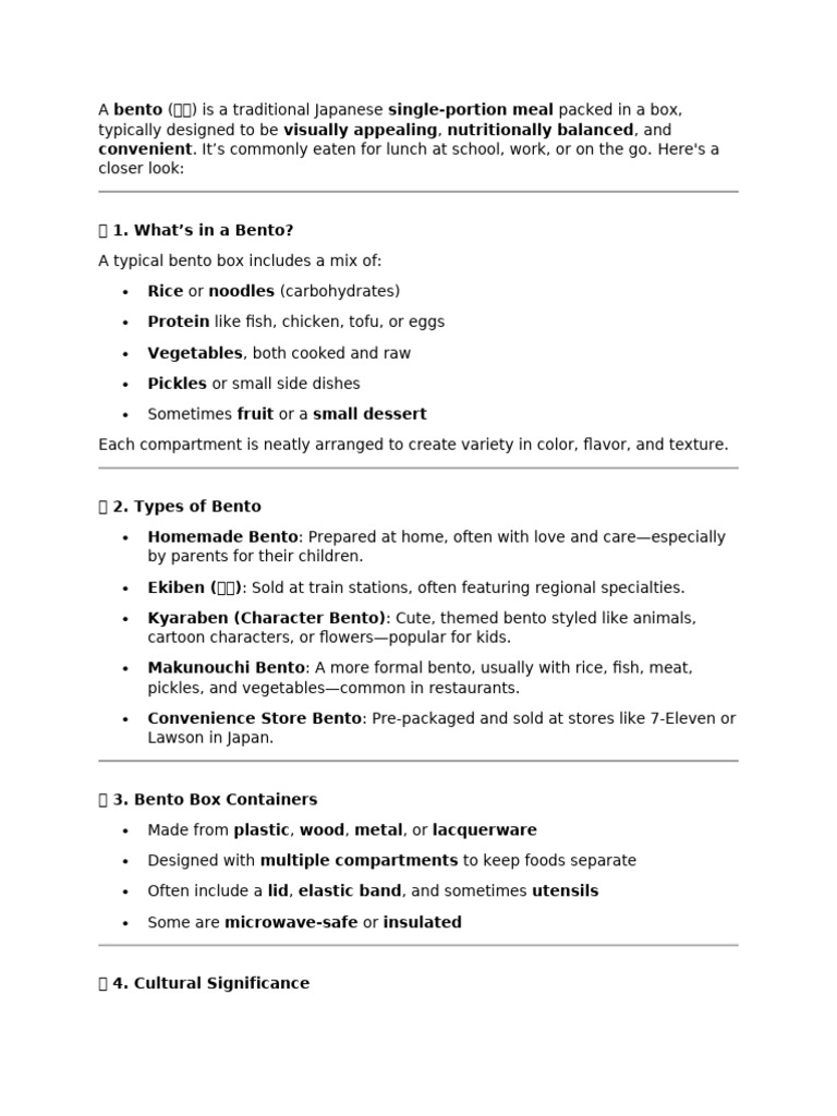 A Bento | PDF
