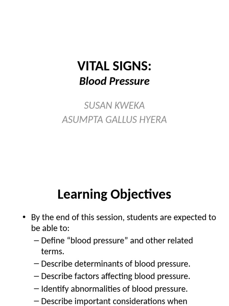 Understanding Blood Pressure Basics | PDF | Blood Pressure | Hypertension