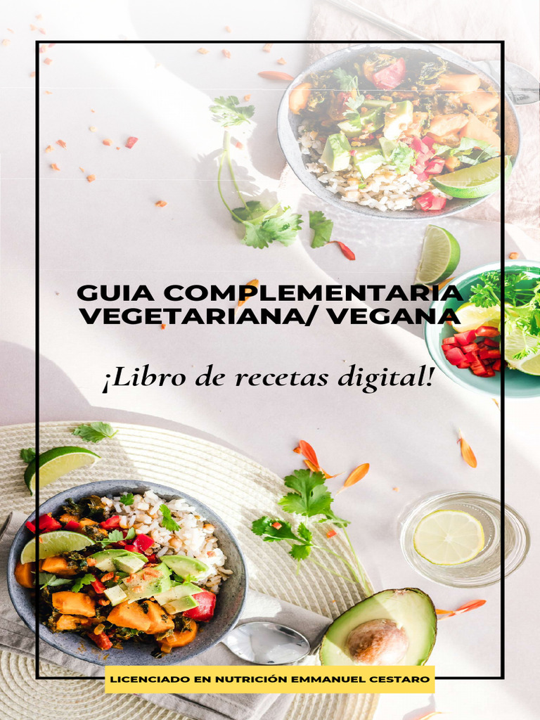 Recetas Vegetarianas y Veganas | PDF | ensalada | Pizza