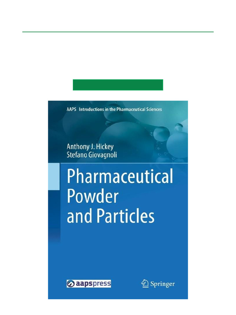 Pharmaceutical Powder and Particles Overview | PDF | Crystal | Crystal ...