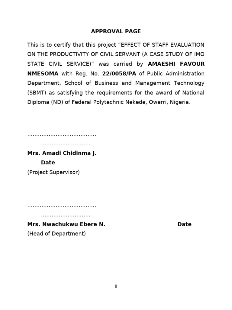 Approval Pag1 | PDF