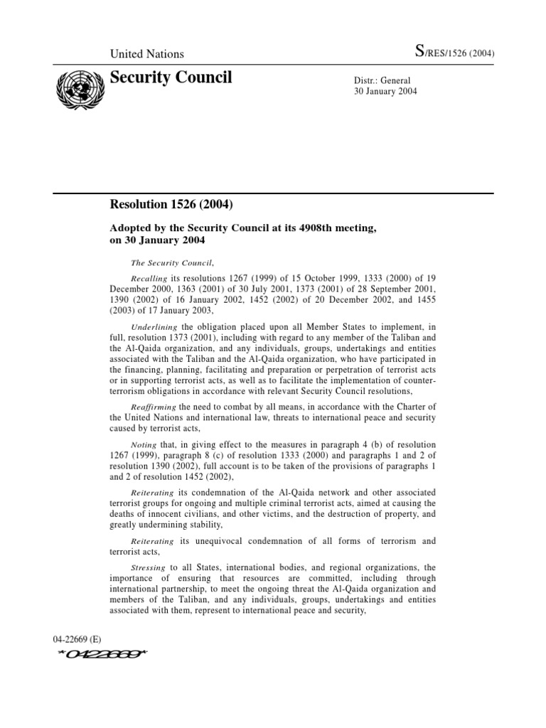 Security Council: United Nations | PDF