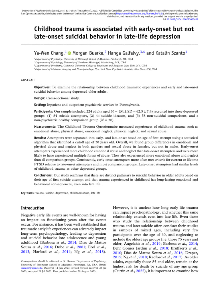 Childhood_trauma_is_associated PDF Child Abuse Psychological Trauma