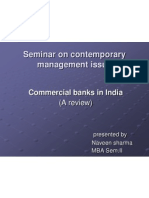 Seminar On Contemporary Management Issue: Commercial Banks in India