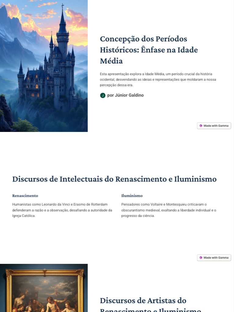 Concepcao Dos Periodos Historicos Enfase Na Idade Media | PDF ...