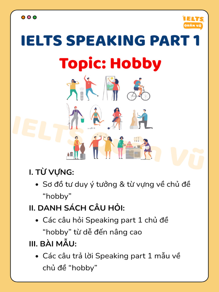 IELTS Speaking Part 1: Hobbies Guide | PDF | Multilingualism | Foreign ...