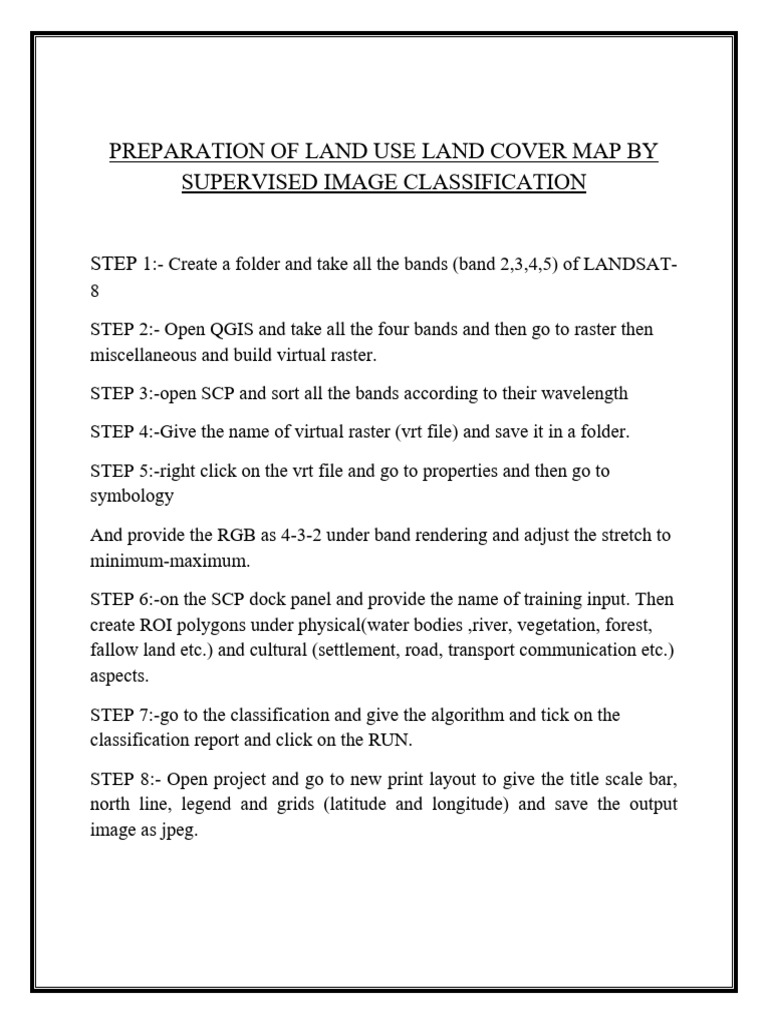 Land Use Land Cover Mapping Guide | PDF