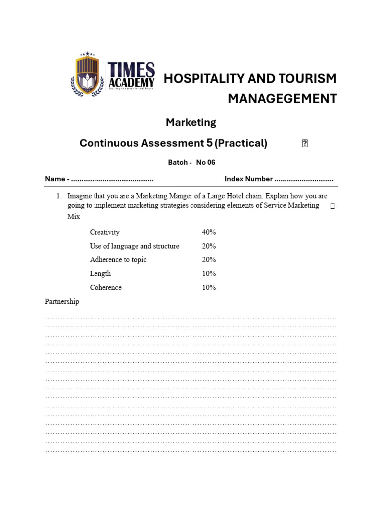 Marketing Unit 5 Practical | PDF