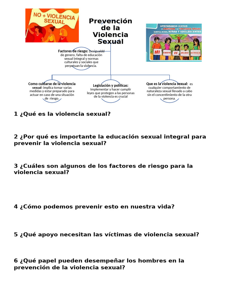Prevencion de La Violencia Sexual | PDF