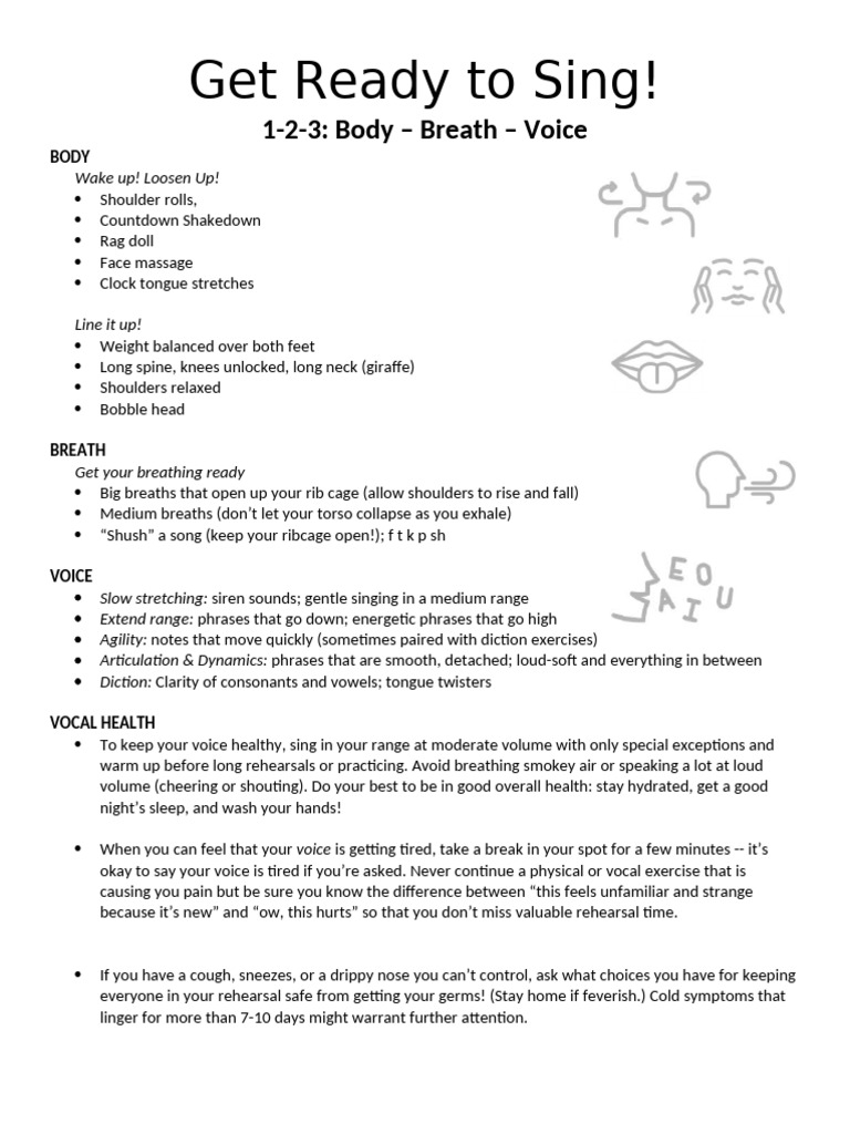 Get Ready To Sing | PDF