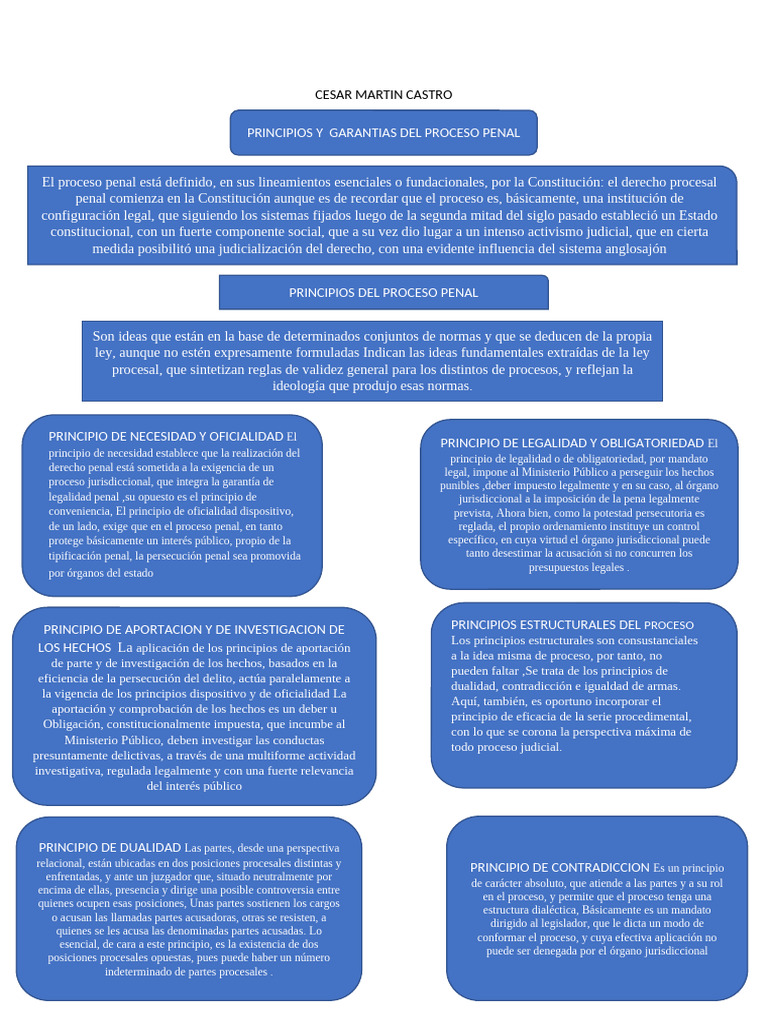 Principios del Proceso Penal en Derecho | PDF | Ley procesal | Jurisdicción