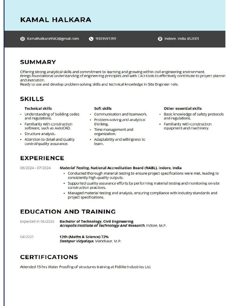 Kamal Halkara 2025 Updated CV | PDF