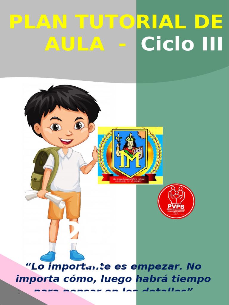 Plan Tutorial de Aula 2025 - Ciclo Iii - Ie 109 Imc | PDF | Las ...