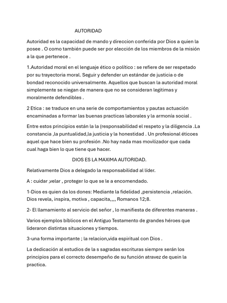 Autoridad | PDF