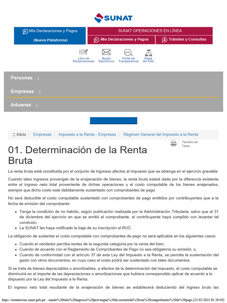 LC Determinación de la renta bruta | PDF | Impuesto sobre la renta ...