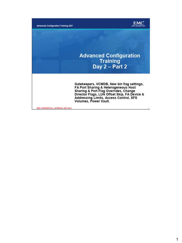 Advanced Configuration 2007 Rev B.00 Day 2 Part 2 | PDF | Databases ...