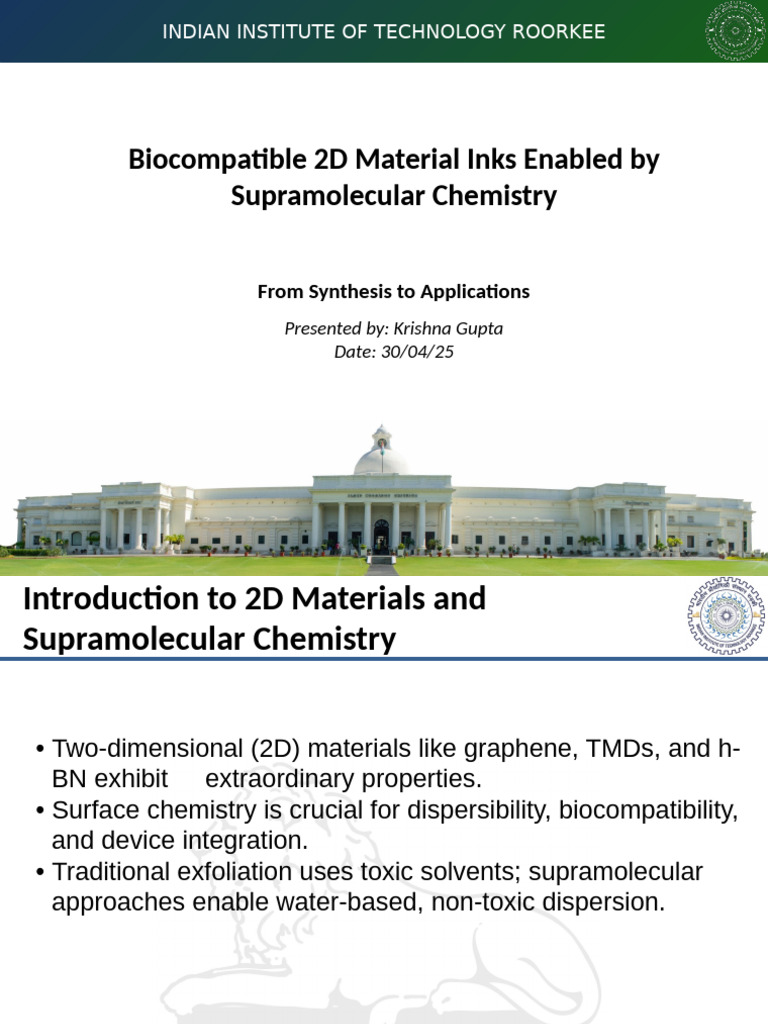 Presentation Supramolecular | PDF | Graphene | Supramolecular Chemistry