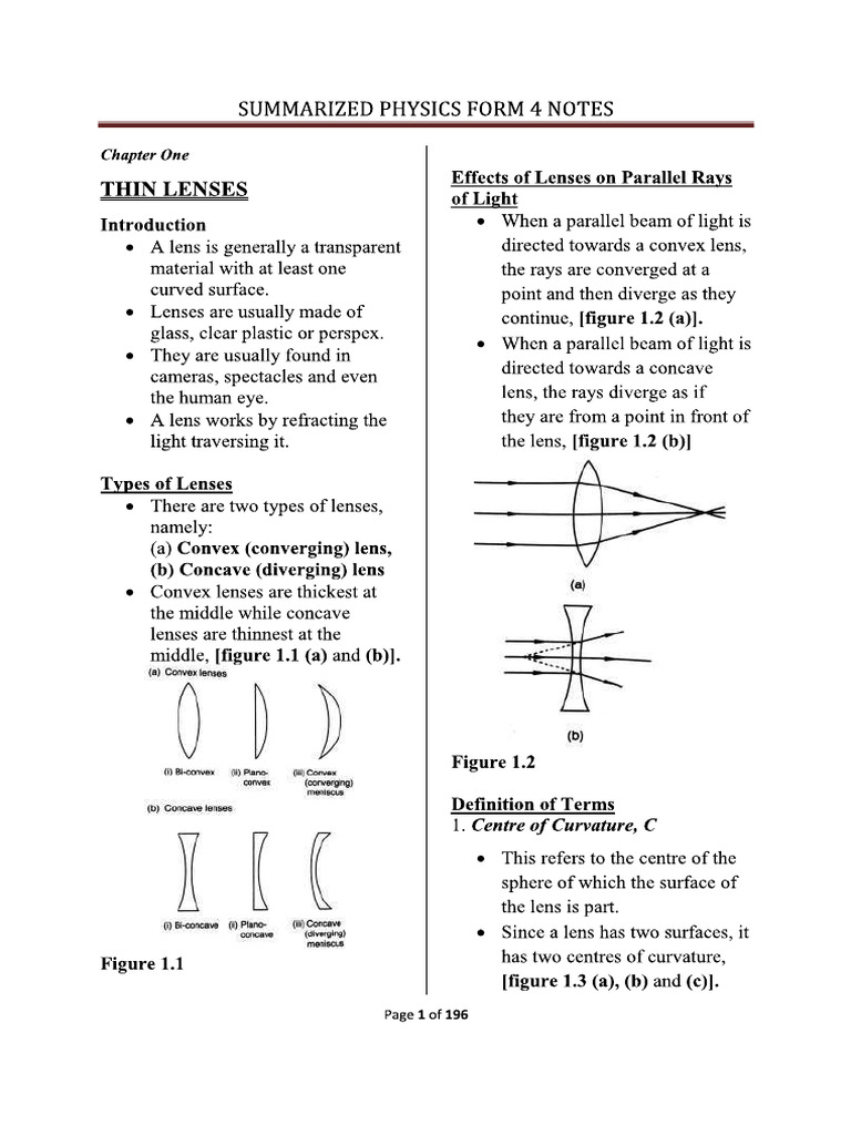 Form 4 Notes | PDF