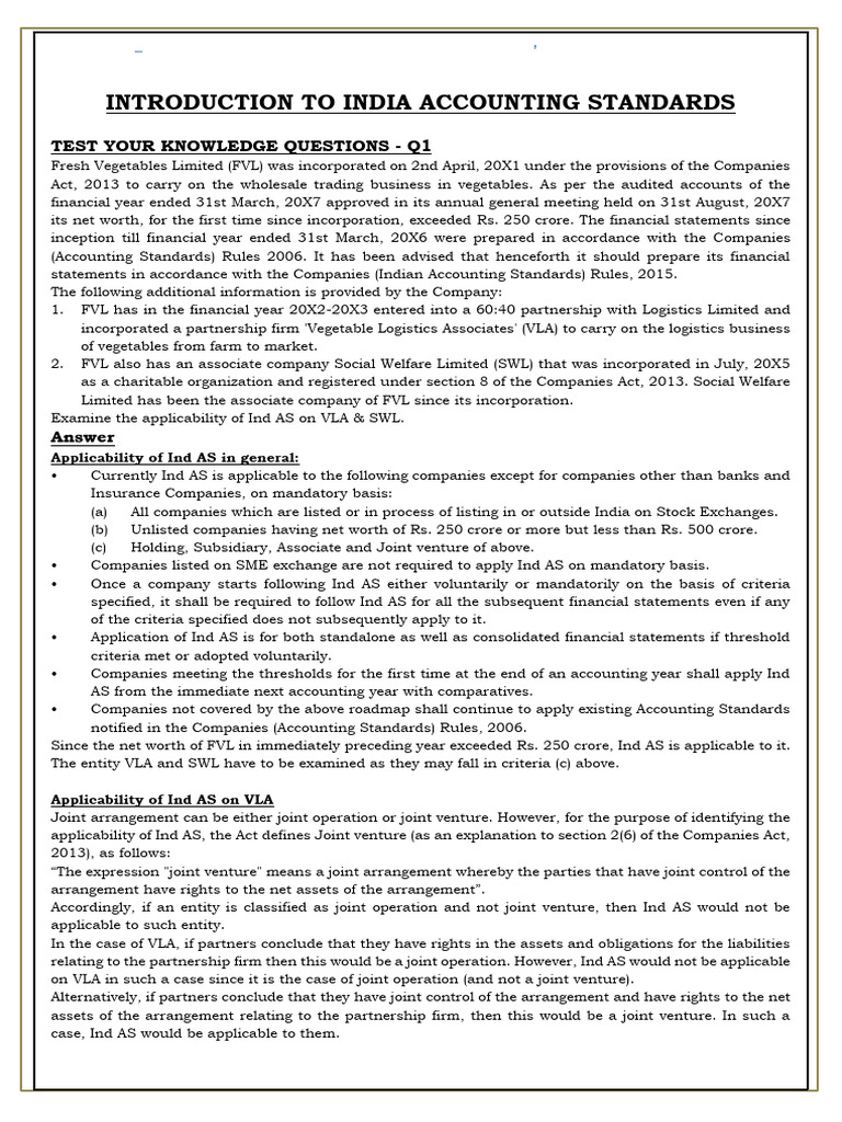 FR Module 1 - New Questions Added in Study Material | PDF | Income ...