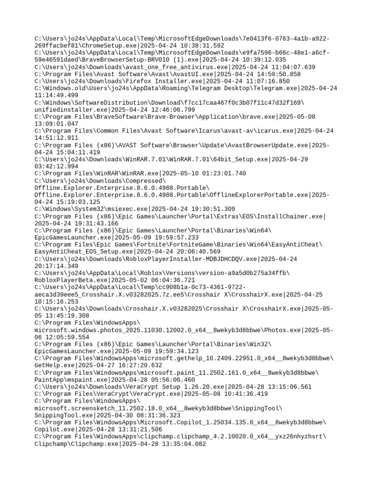 Roblox and Software Installations Log | PDF | Microsoft Windows | Computing