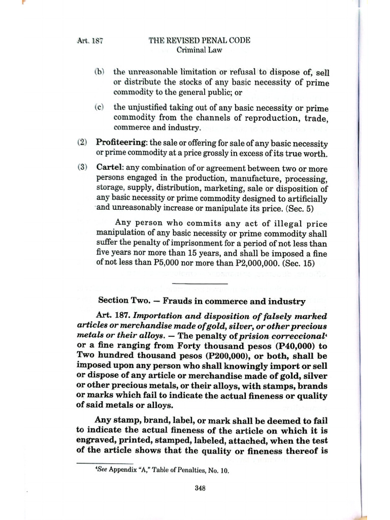 Chapter 3 Criminal Law Pp.348-351 | PDF