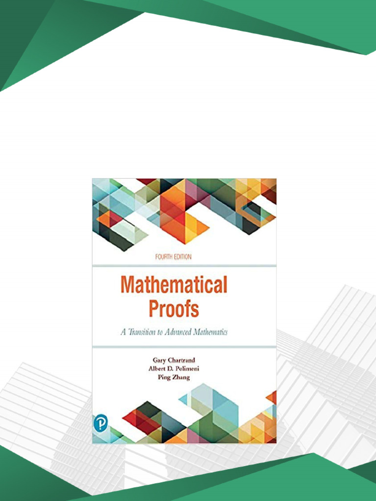Original PDF) Mathematical Proofs: A Transition to Advanced