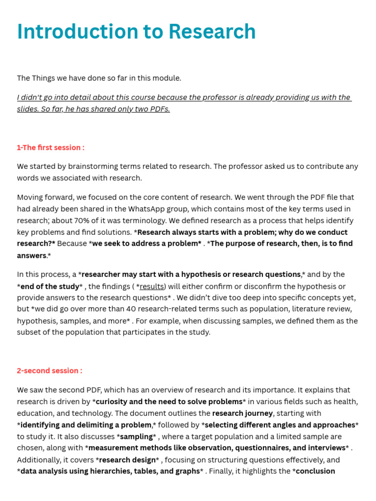 Introduction to Research Concepts and Terms | PDF | Analysis | Hypothesis