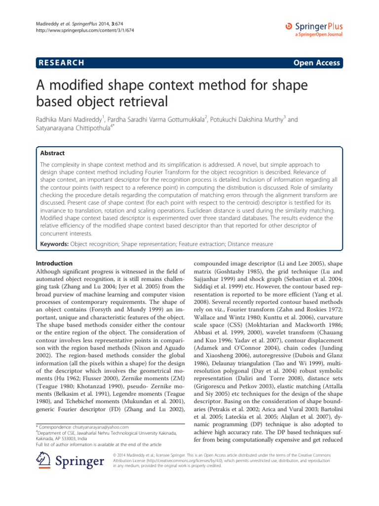 A Modified Shape Context Method For Shape Based Object Retrieval | PDF ...