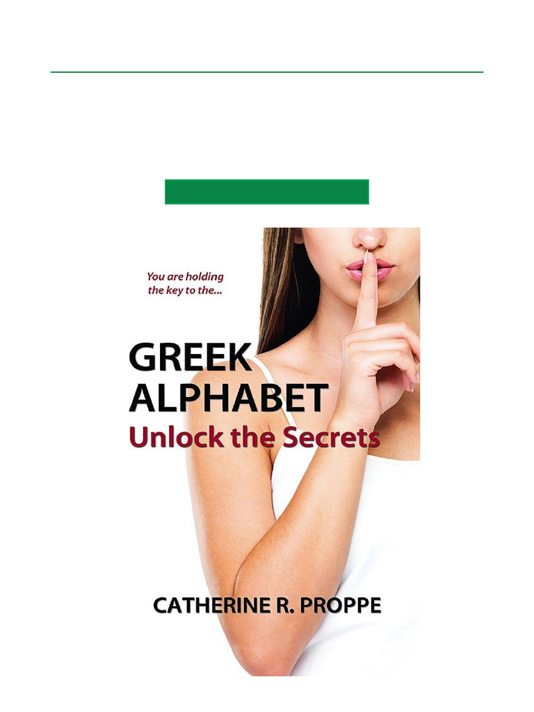 Greek Alphabet Full Book Access | PDF
