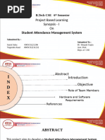 Student Attendance Management System | PDF | Databases | My Sql