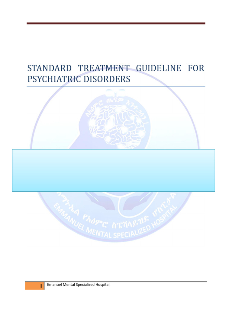Standard Treatment Guidelines for Psychiatry | PDF | Schizophrenia ...