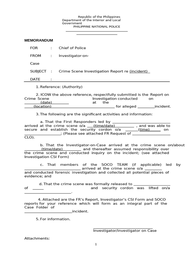 CSI Report | PDF