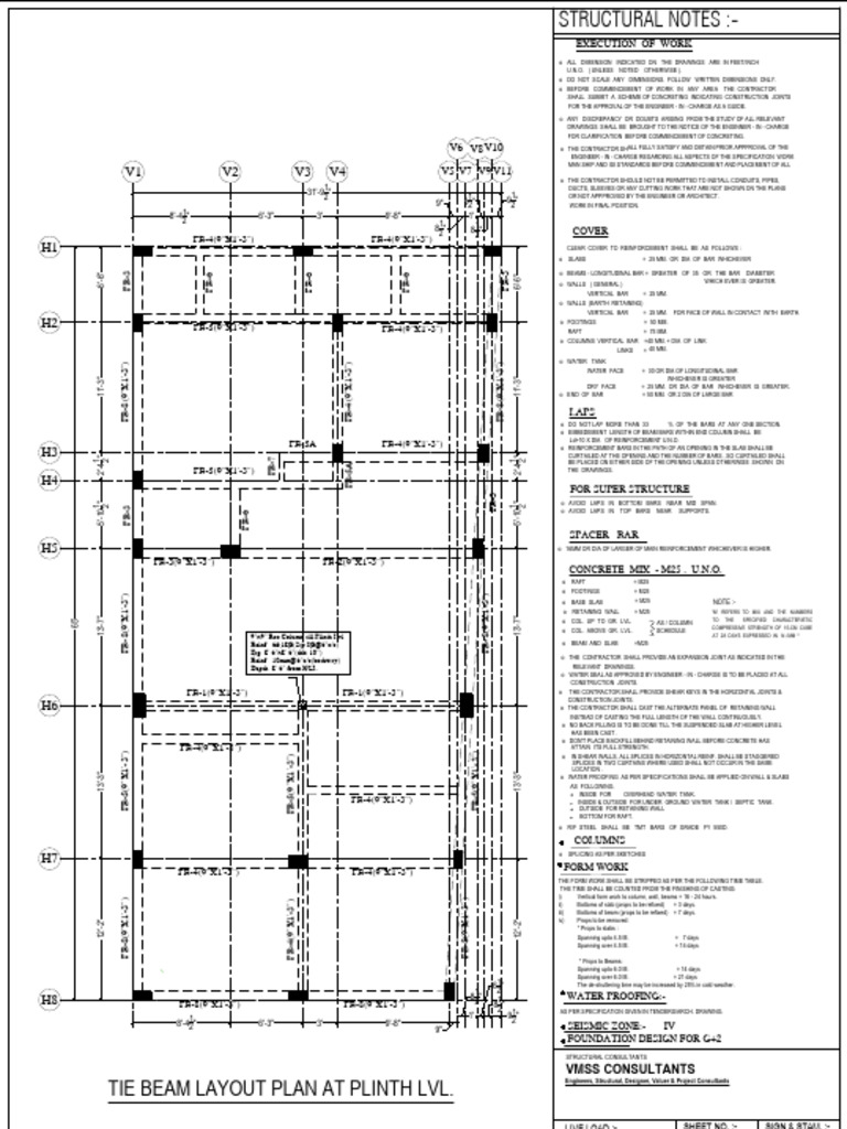 Foundation Design Specifications for G+2 | PDF | Beam (Structure ...