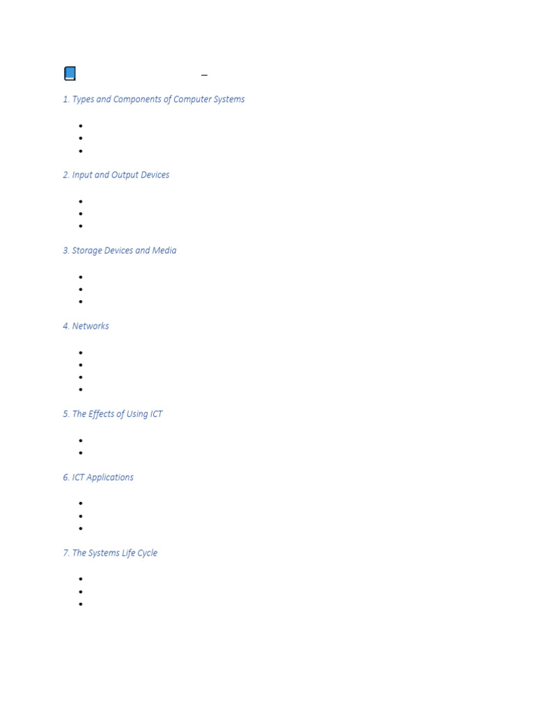 Computer Systems and ICT Overview | PDF
