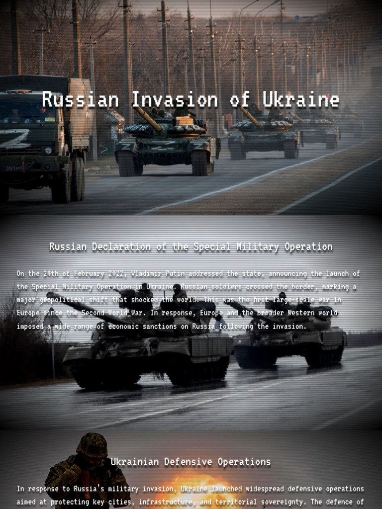 Overview of the Russo-Ukrainian War | PDF | Warfare | Military Operations