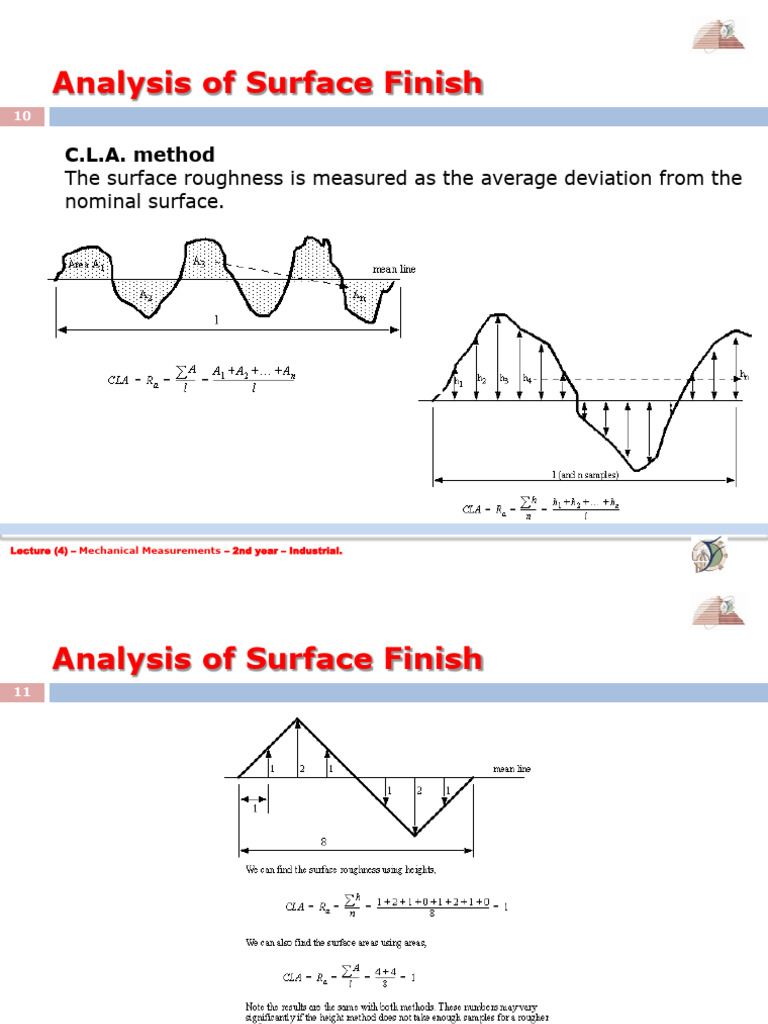 Surface Finish Measurement-P2 | PDF | Surface Roughness | Area