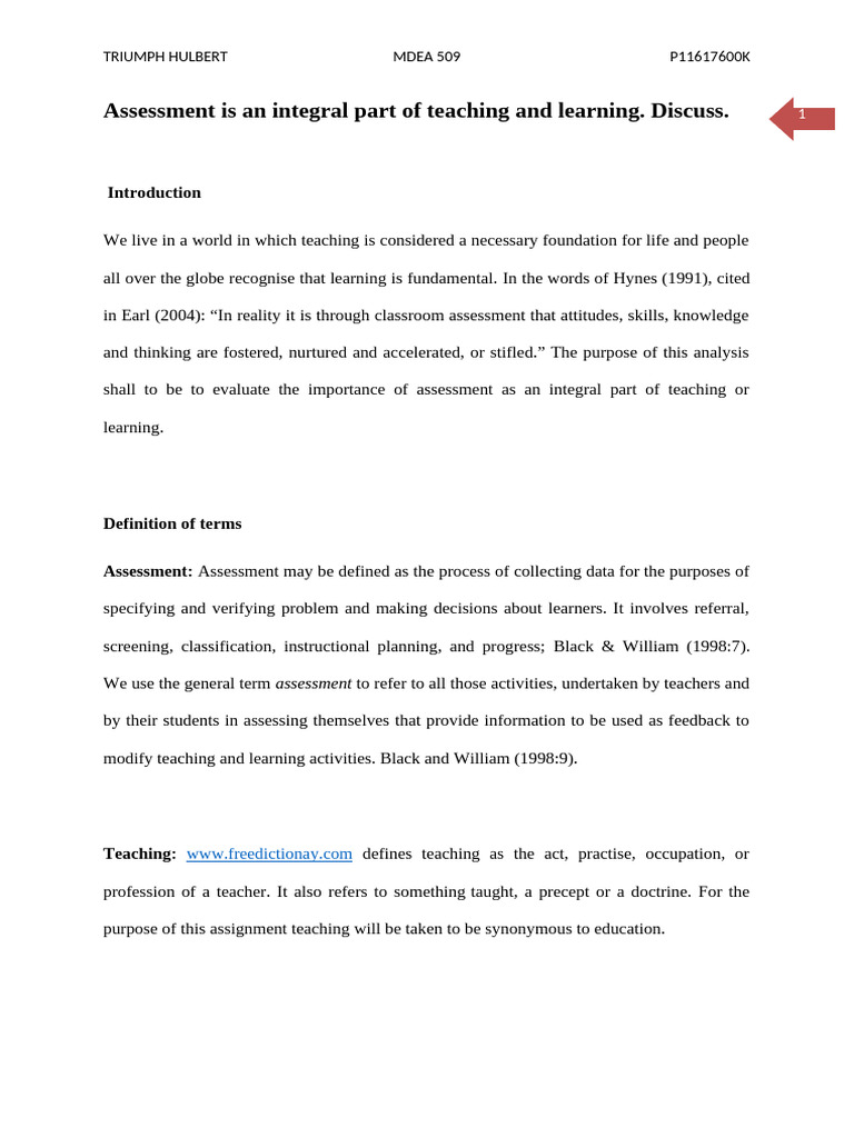 The Role of Assessment in Teaching | PDF | Educational Assessment ...