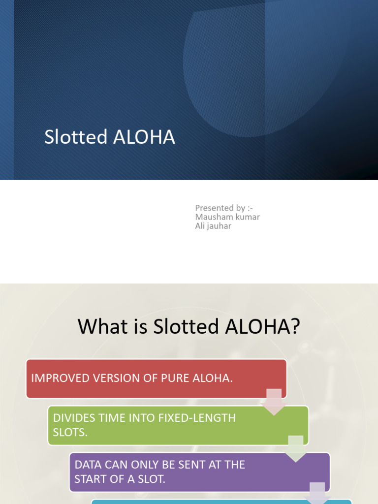 Slotted ALOHA: Efficiency and Mechanics | PDF