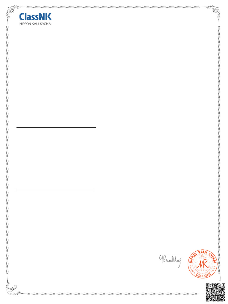 TQ SAMSUN Ship Classification Certificate | PDF | Negligence | Shipping