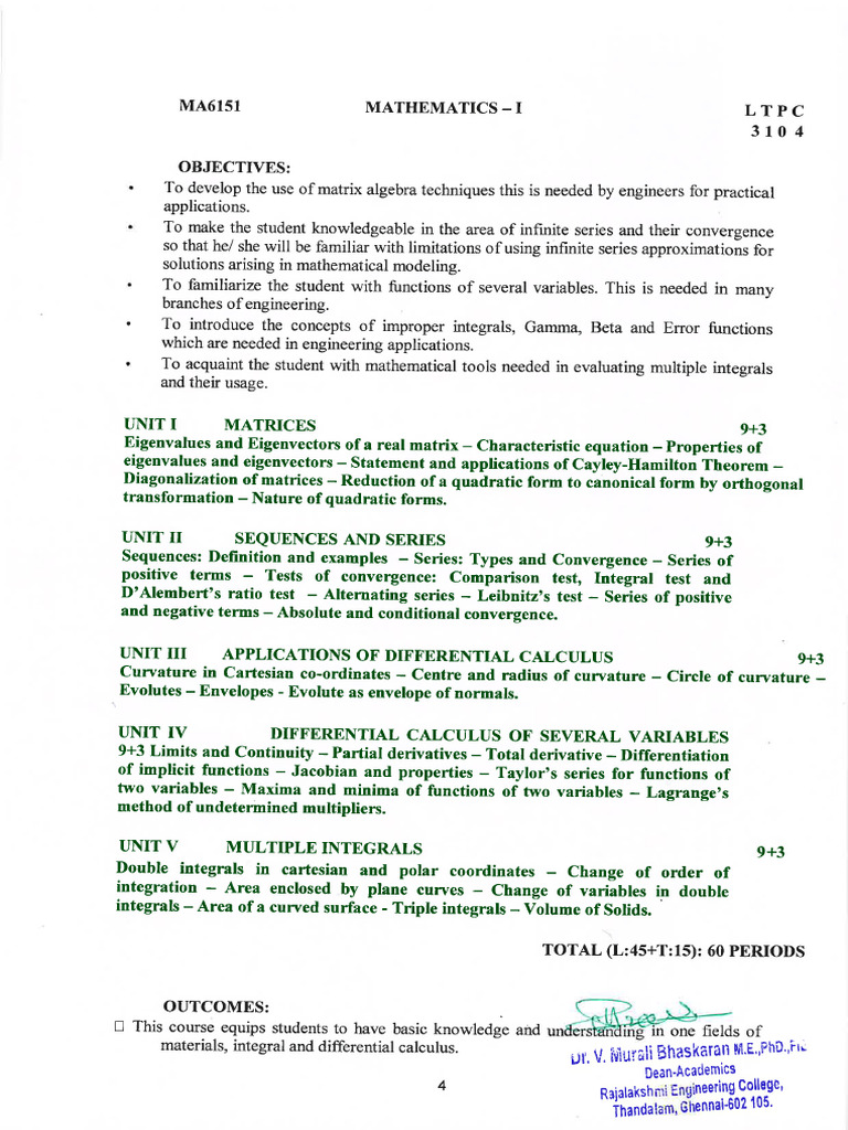 MA6151 | PDF