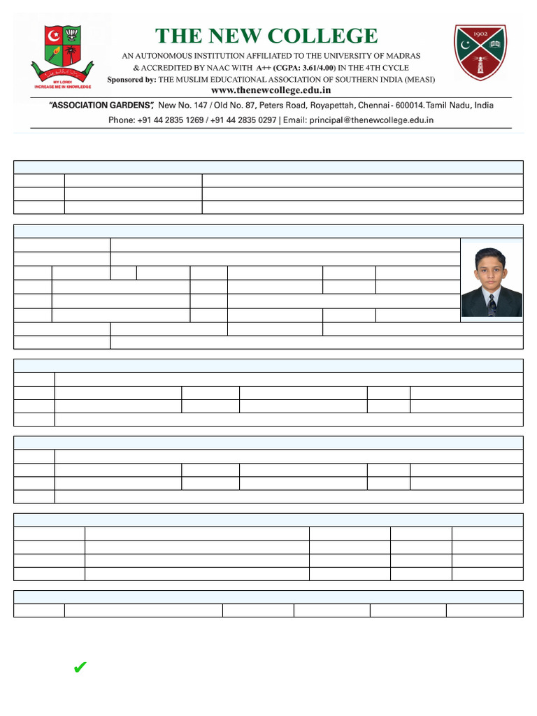 UG Application Form 2025-26 | PDF