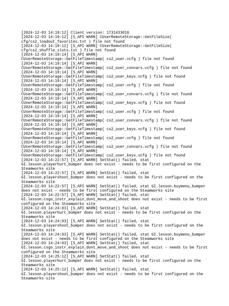 Steam Api Log | PDF | Software | Computing