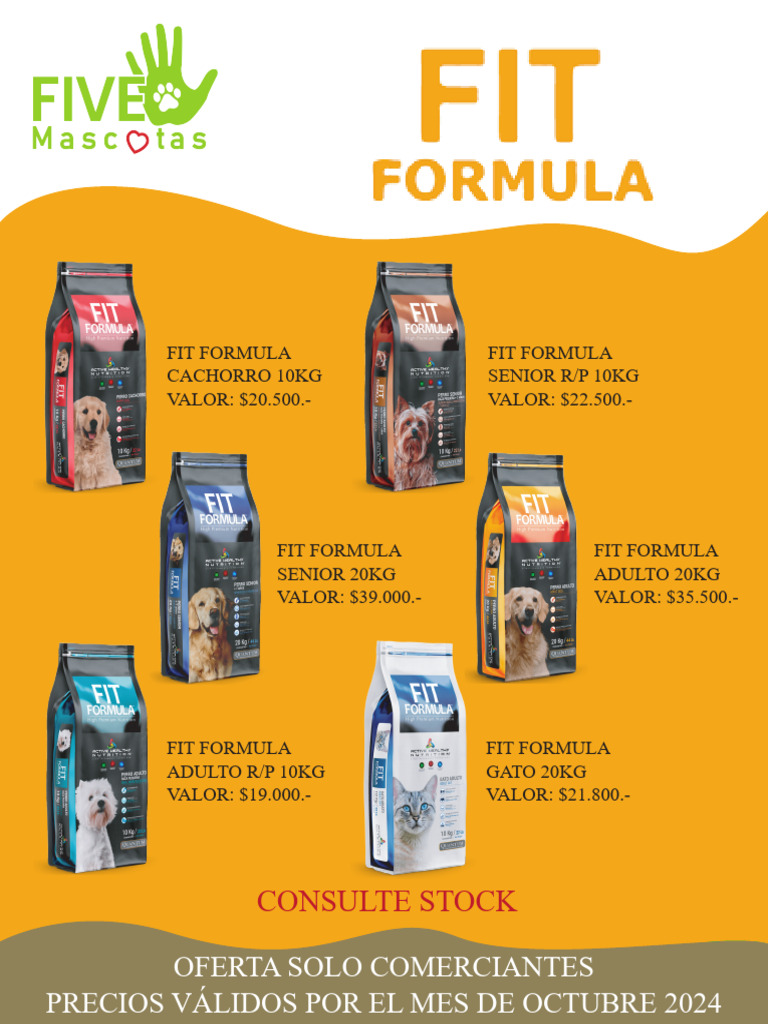 Precios Fit Formula Octubre 2024 | PDF