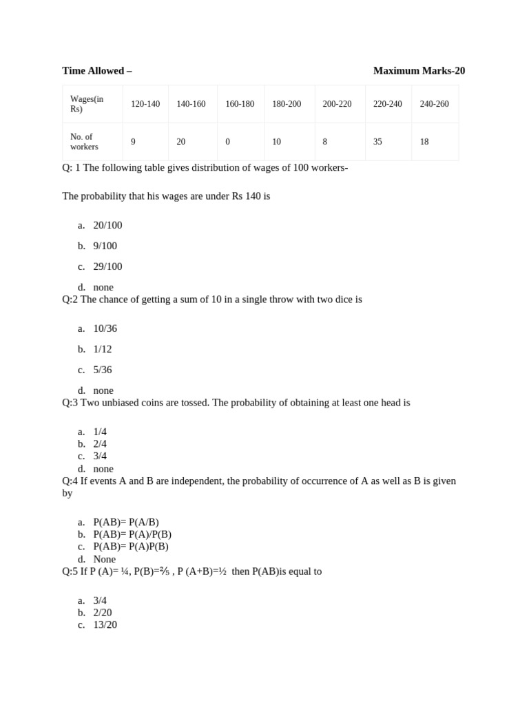 Probability Questions and Solutions | PDF | Probability | Measure Theory
