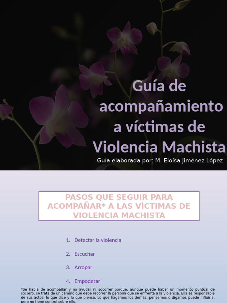 Acompañamiento a Víctimas de Violencia Machista | PDF | Violencia | La ...