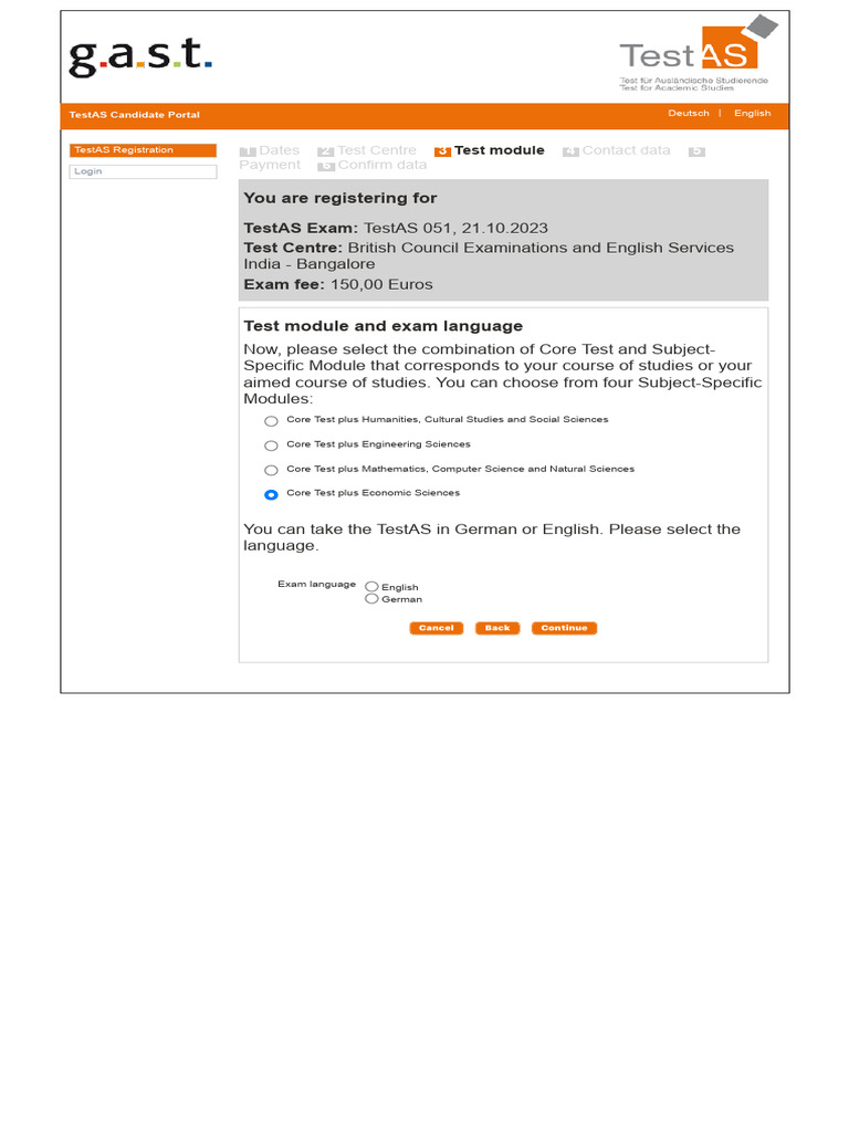 TestAS Candidate Portal (1) | PDF