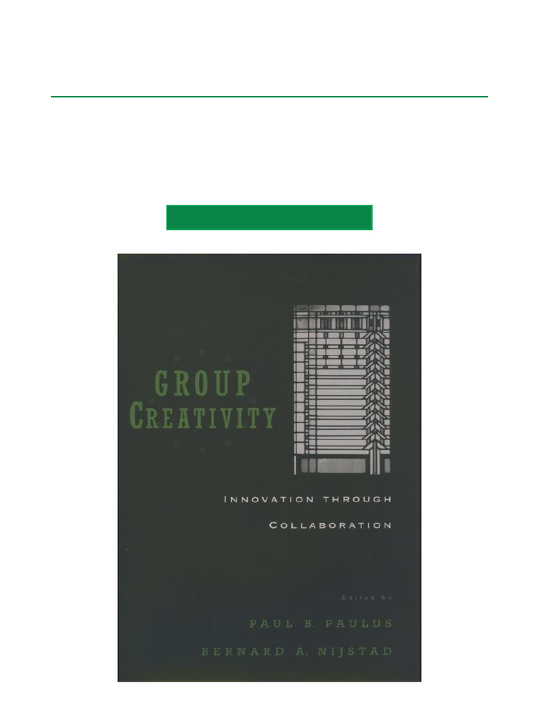 Group Creativity and Collaborative Innovation | PDF | Creativity | Science