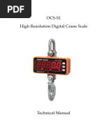 OCS Crane Scale Calibration Manual | PDF | Calibration | Weight